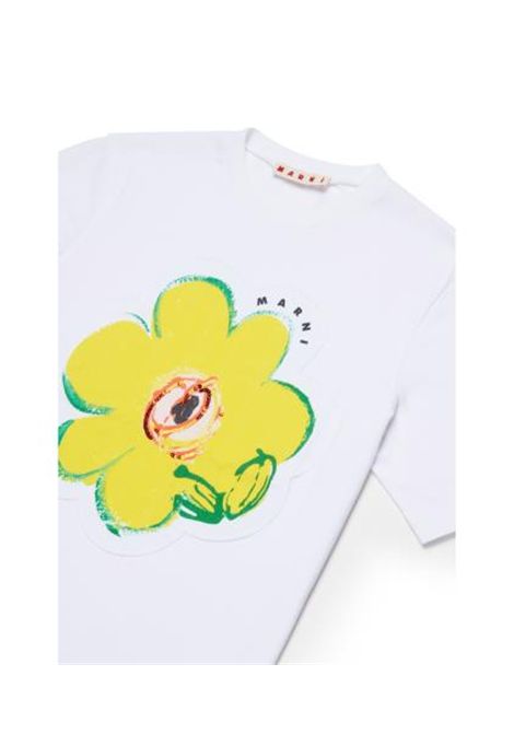 T-shirt con stampa MARNI KIDS | M01672 M00HZ0M100
